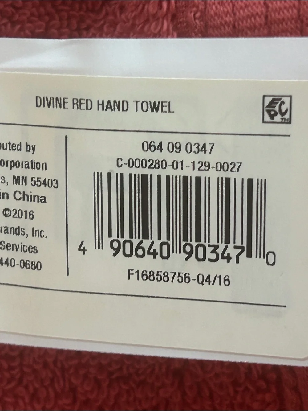 Threshold Performance Set of Two Bath & Hand Towels in Divine Red